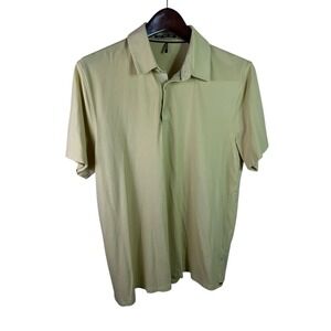 Sun Day Red Cypress Slim Classic Golf Polo Men's Size Large Color Dawn Yellow